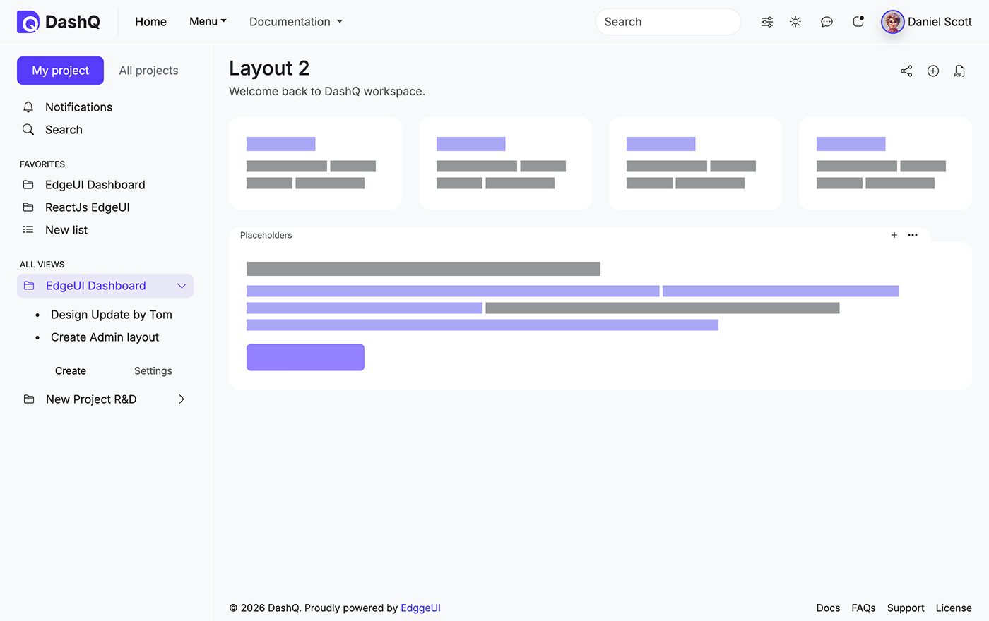 DashQ Template layout version 2
