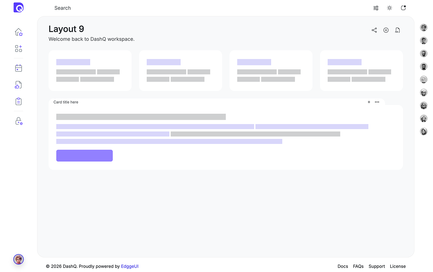 DashQ Template layout version 9
