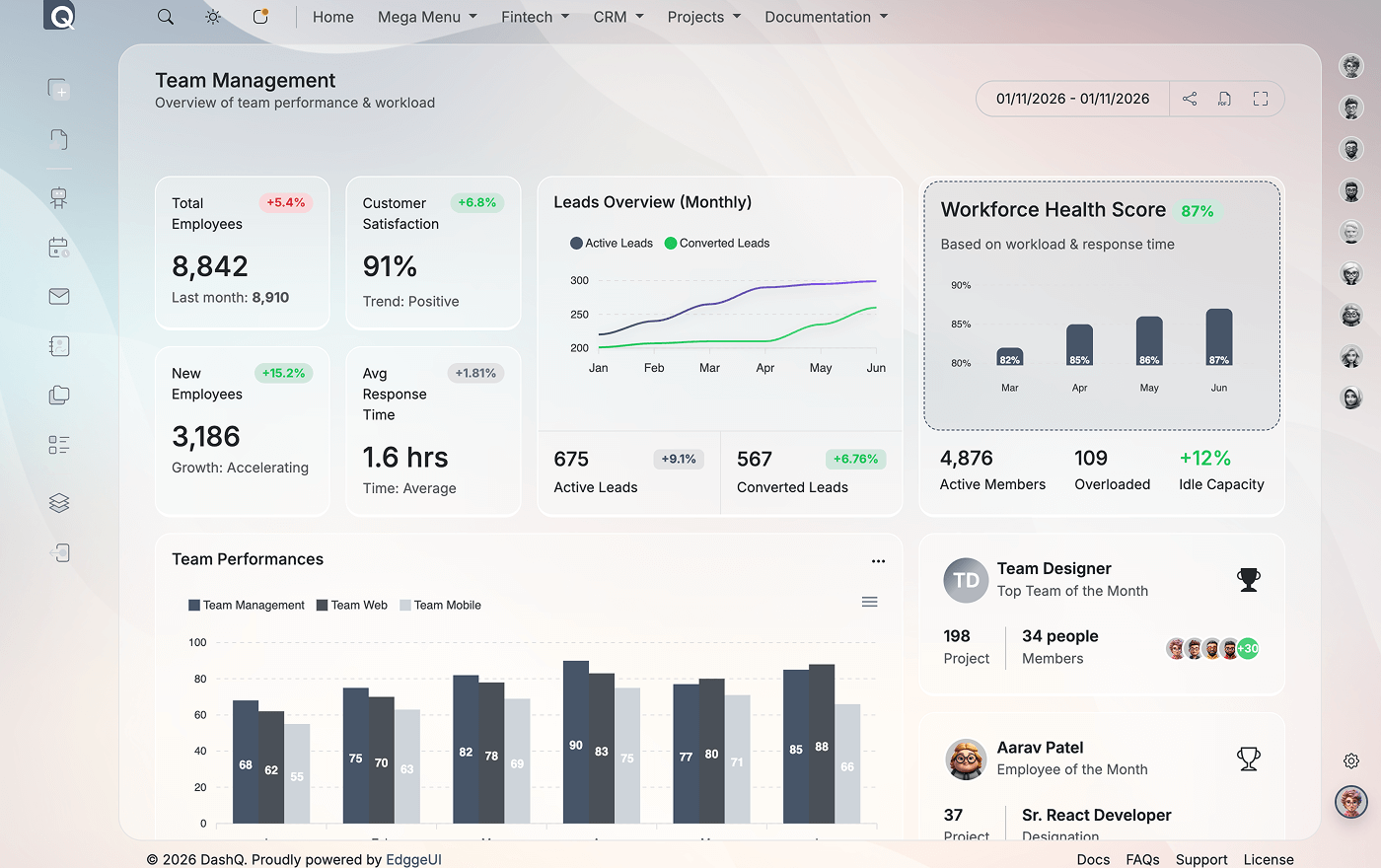 DashQ  team management